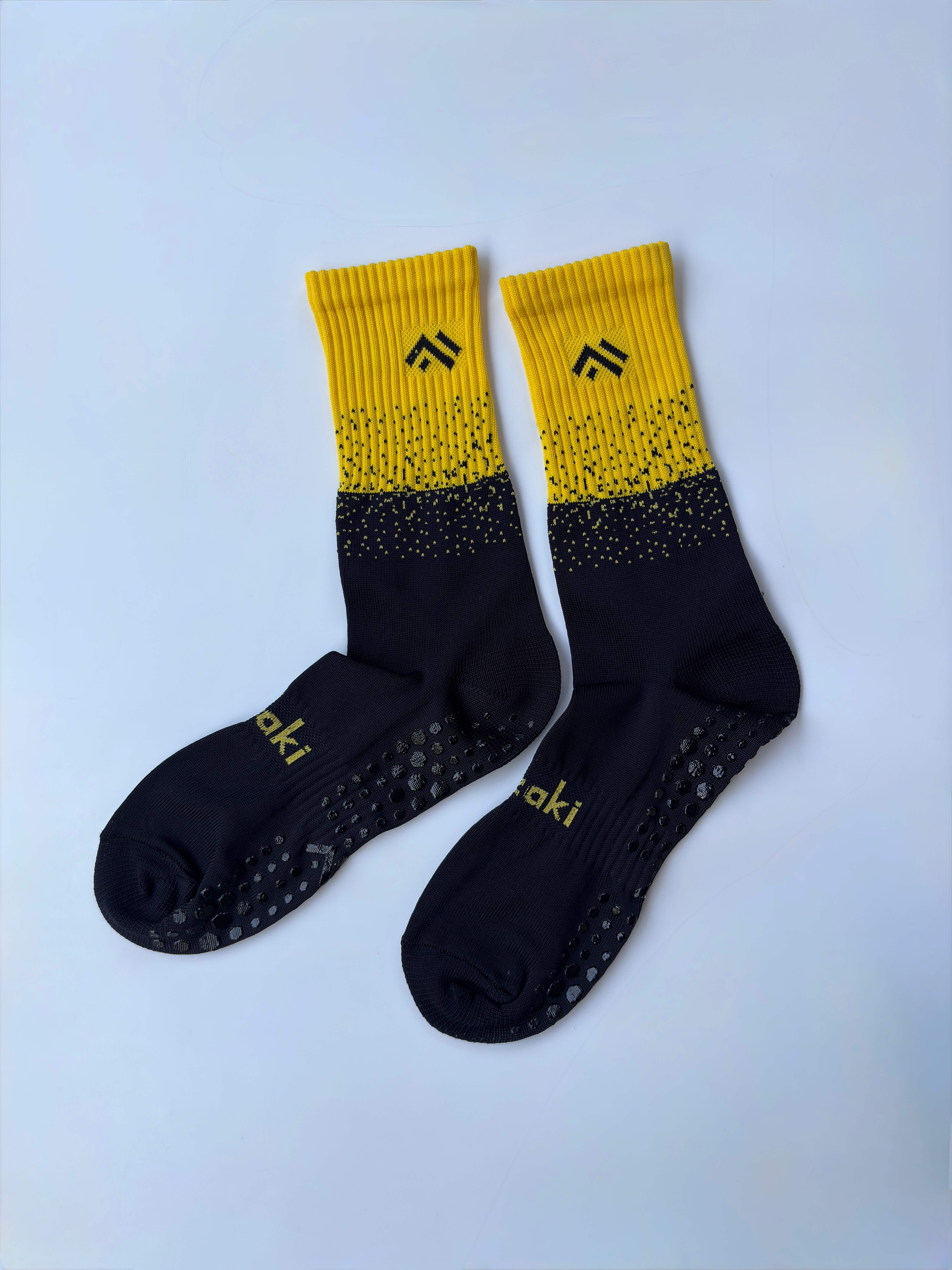 Grip Socks Black with Yellow