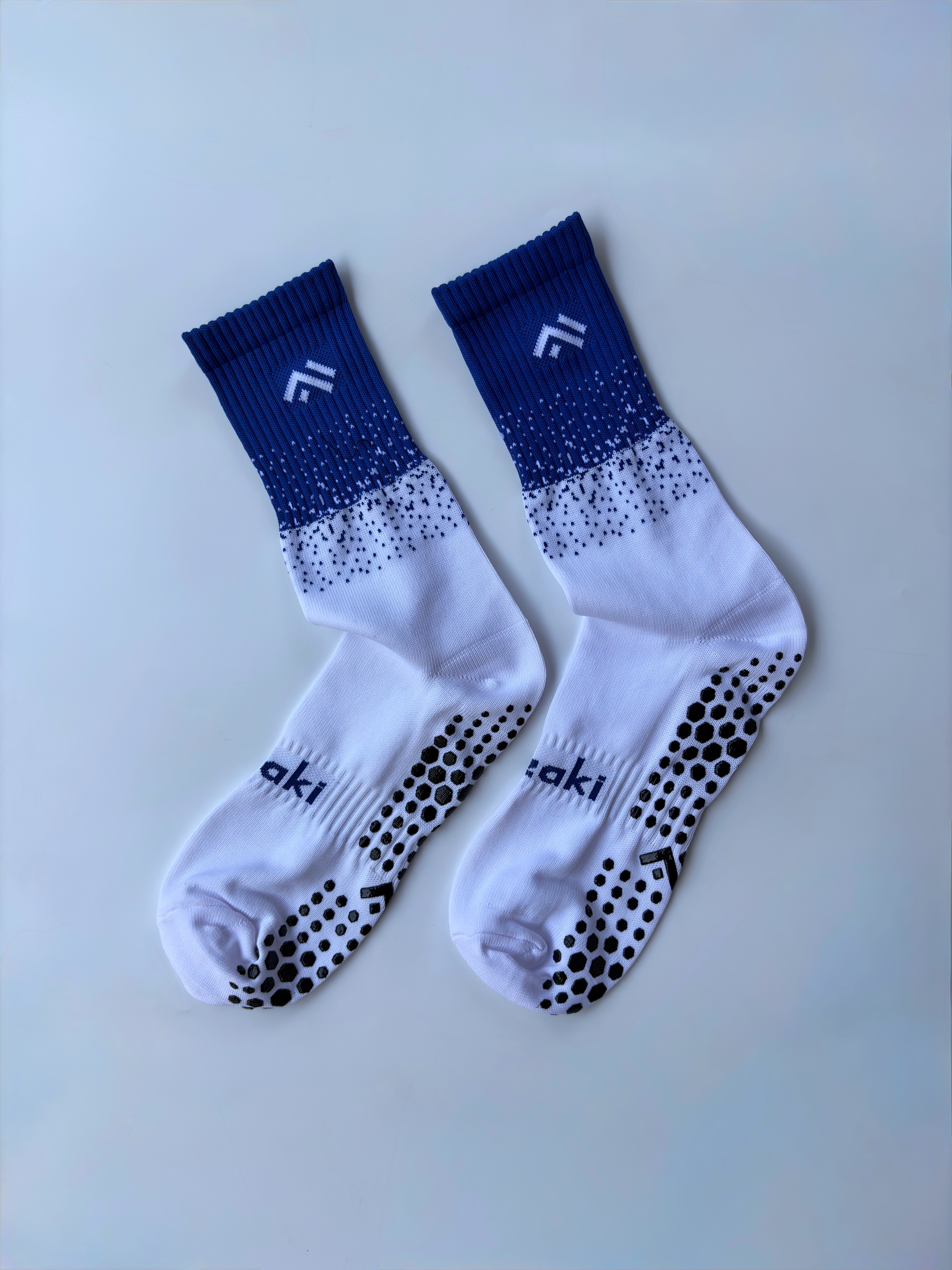 Grip Socks white with Blue