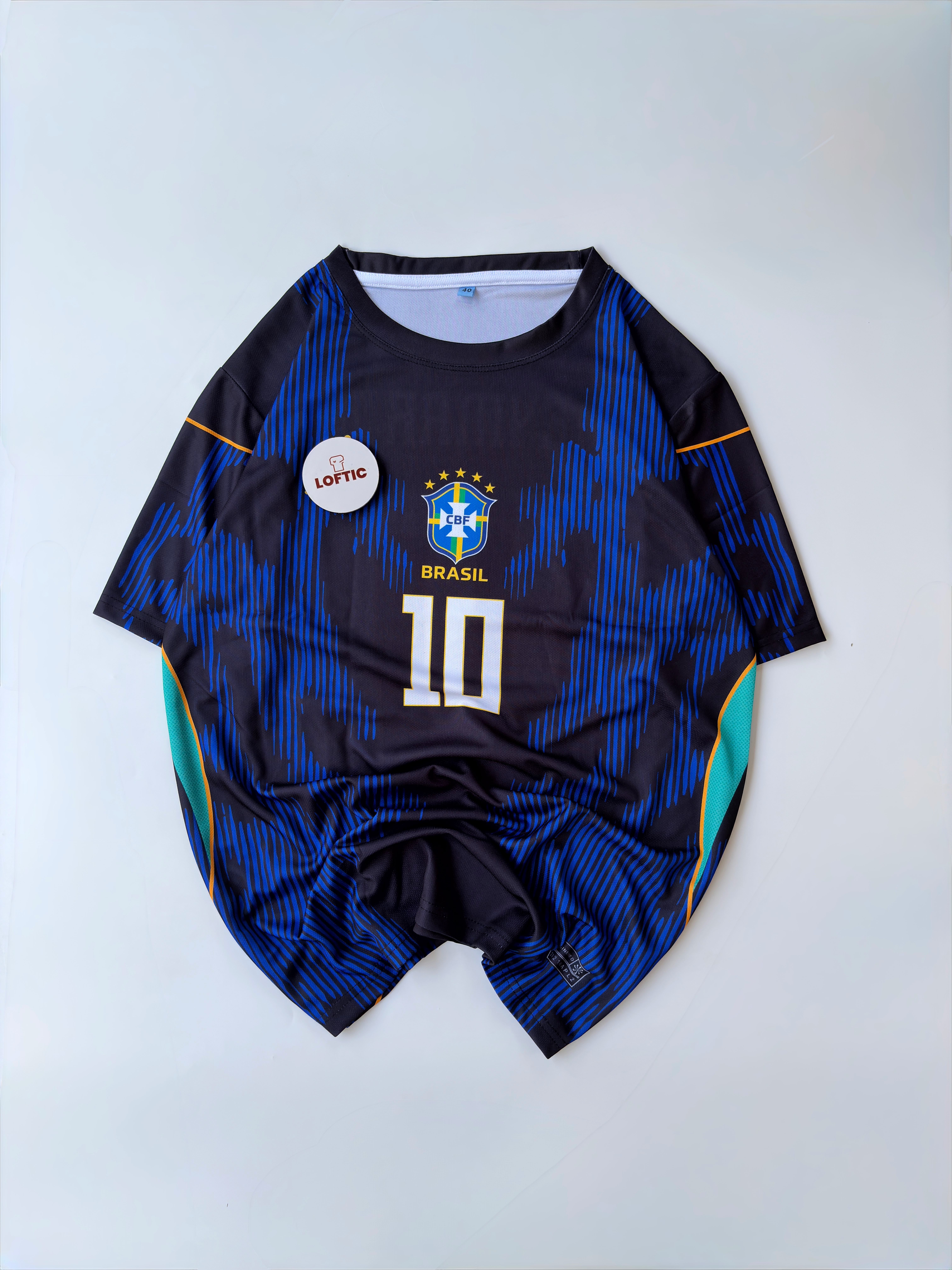 Brazil Black 3rd Kit Jersey ( Vini Jr )