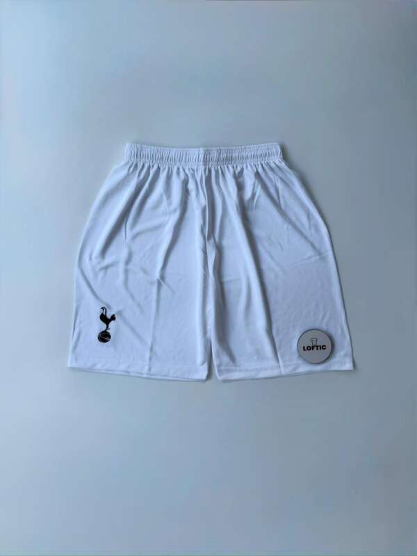 Tottenham White Embroidery Shorts
