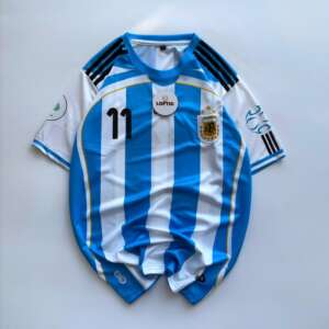 Argentina 2006 World Cup Retro Home Jersey - Di María #11